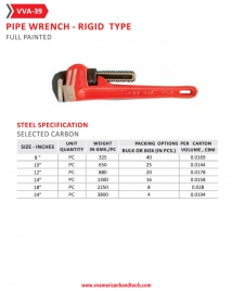 Pipe Wrench- Rigid Type